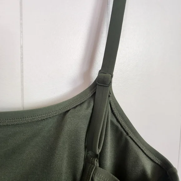 Yummie Shapewear One Piece Swimsuit 1 Pc Swim Bathing Suit Green Size 14 Shaping - Picture 5 of 8